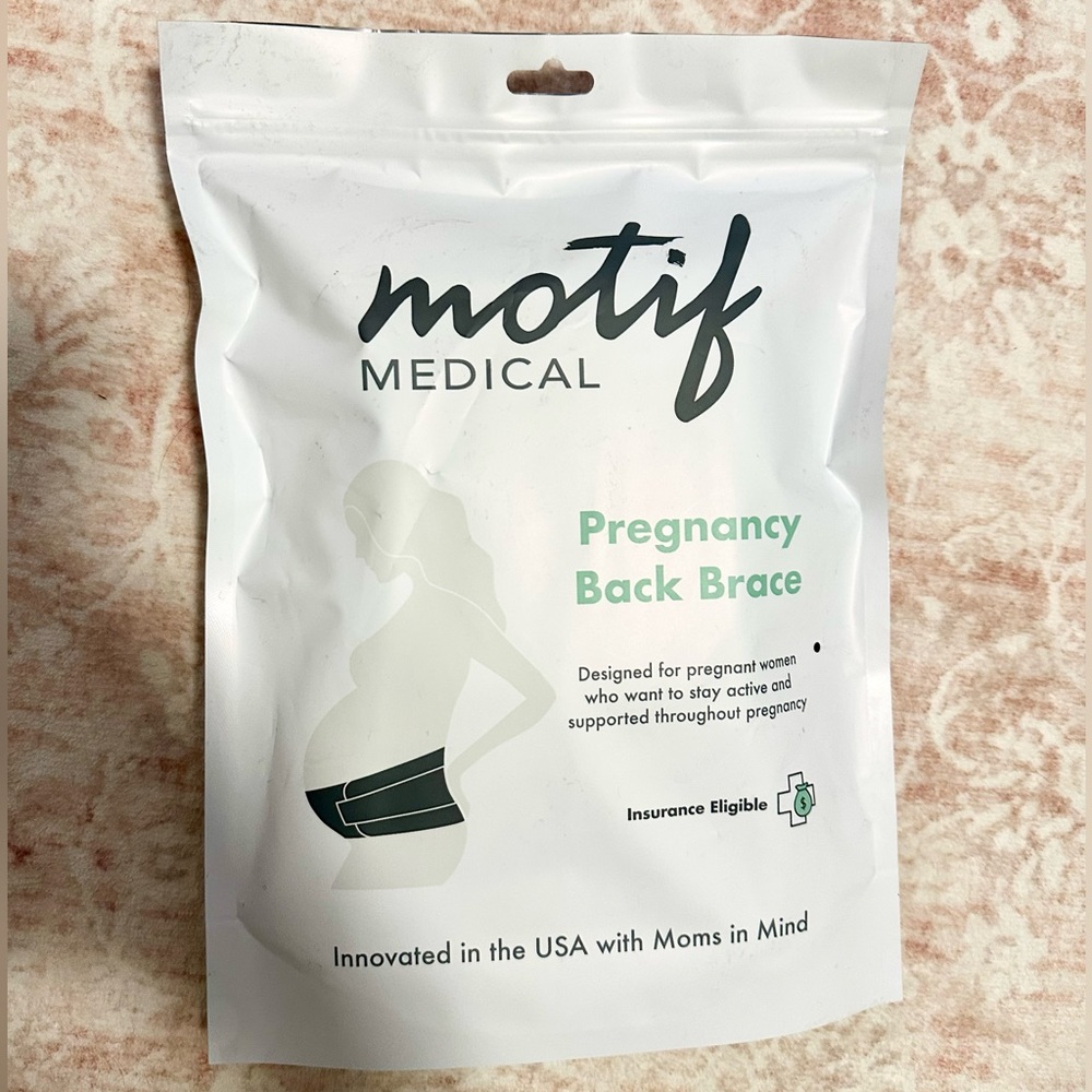 Pregnancy Back Brace - White